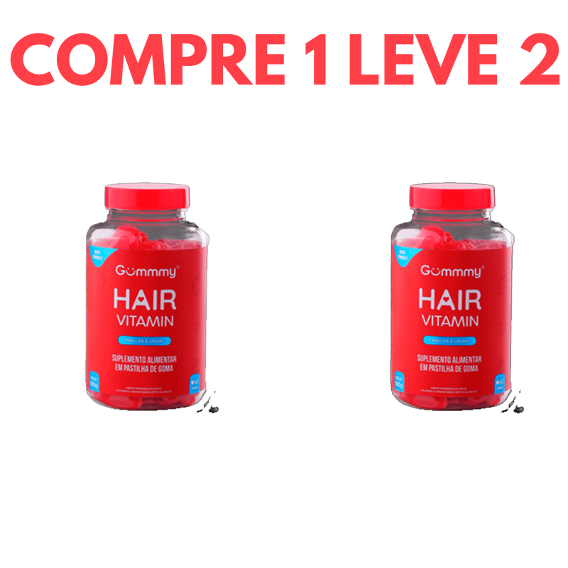 Biotina Gummy Hair: Força e Brilho para Cabelos e Unhas