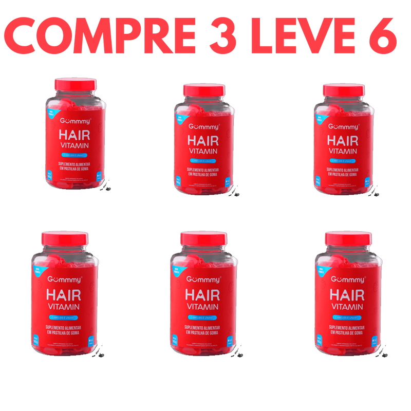 Biotina Gummy Hair: Força e Brilho para Cabelos e Unhas