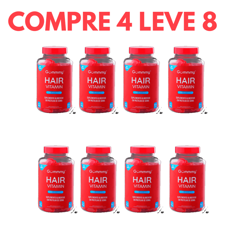 Biotina Gummy Hair: Força e Brilho para Cabelos e Unhas